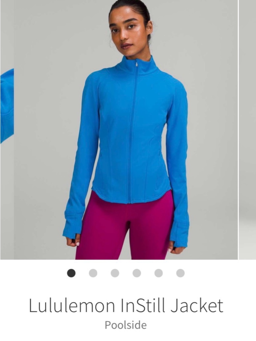 lululemon size 10 InStill Jacket Poolside Blue